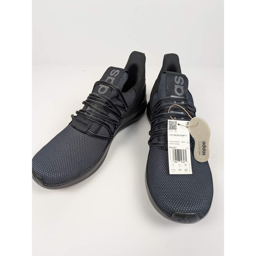 Adidas Lite Racer Adapt 3.0 Men's Running Sneakers Black Size 11.5 FX8800 NEW